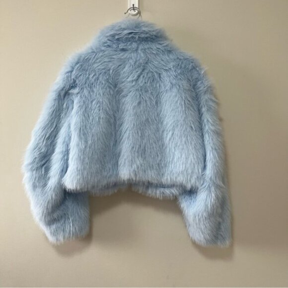 NEW Paris Cropped Faux Fur Jacket Size S - Picture 7 of 16